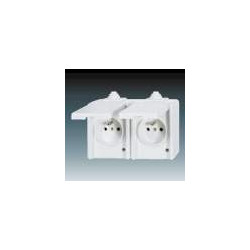 Zásuvka 2x   IP44...