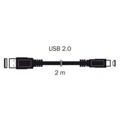 Kabel USB 2.0A/M-mini B/M...