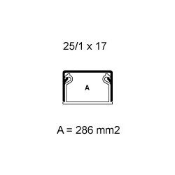 Minikanál I-TMU 25/1x17 W...