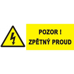 Štítek 6 :pozor zpětný proud