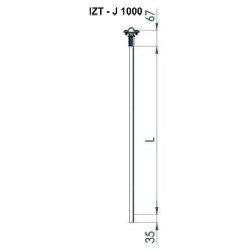 Tyč izol.IZT-J -1000mm...