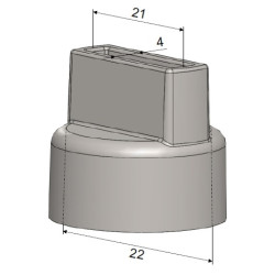 Plast. krytka k PV 17...