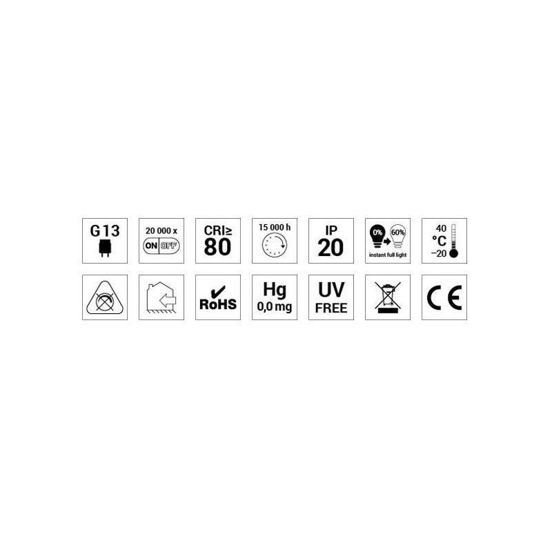 LED trubice ORO-T8-120-BASIC-DW  4K