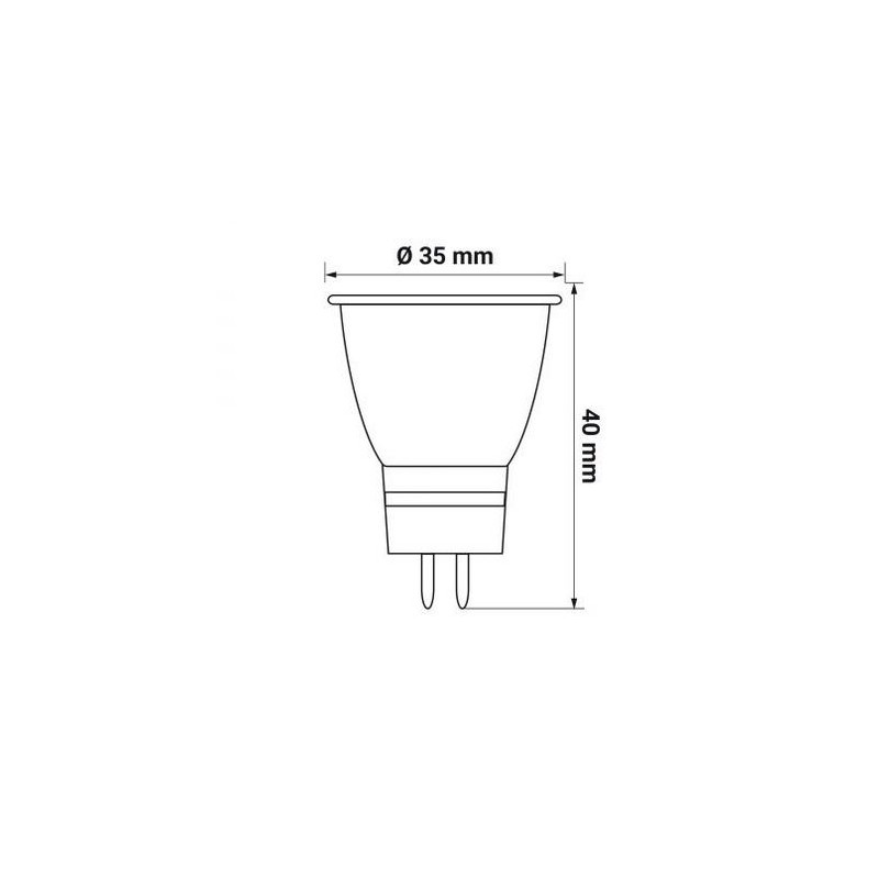 LED žár.ORO-MR11-1,8W-140LM-80   3K