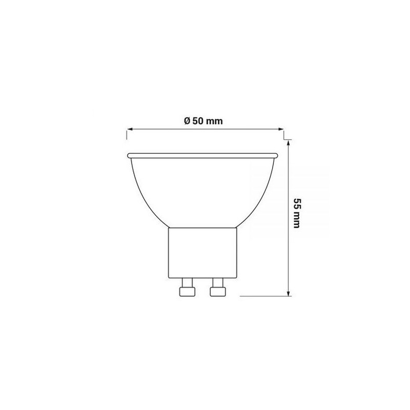 LED žár.ORO-GU10-HERA-8W-II-CW   6K