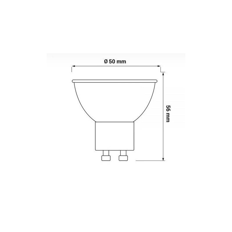 LED žár.ORO-GU10-TOTO-4W-CW  *6500K