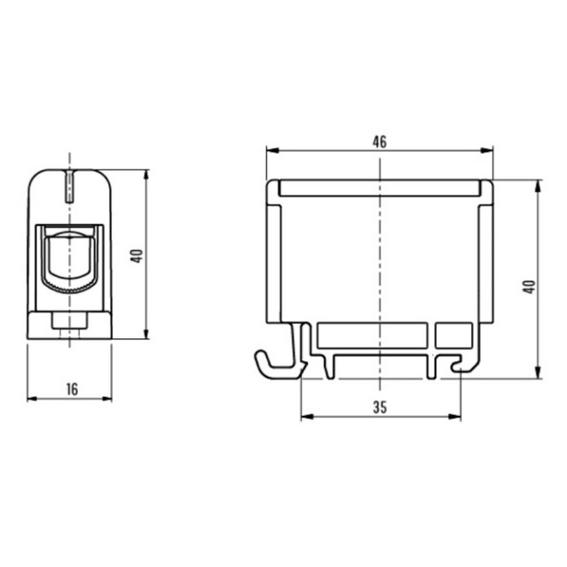 Napájecí svorka UK 35/1 PE     6605