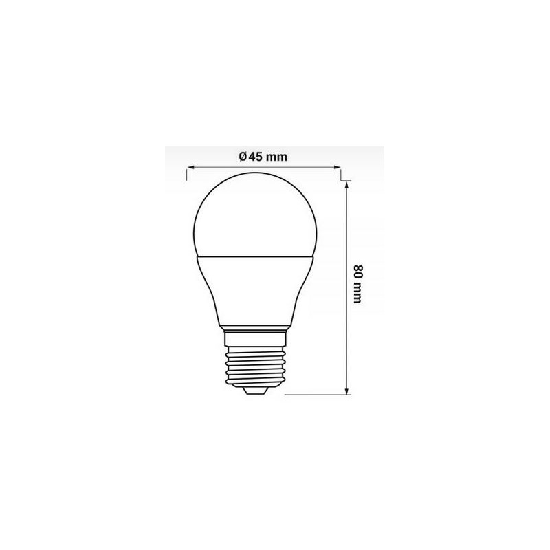 LED žár.ORO-E27-G45-TOTO-5W-CW   6K