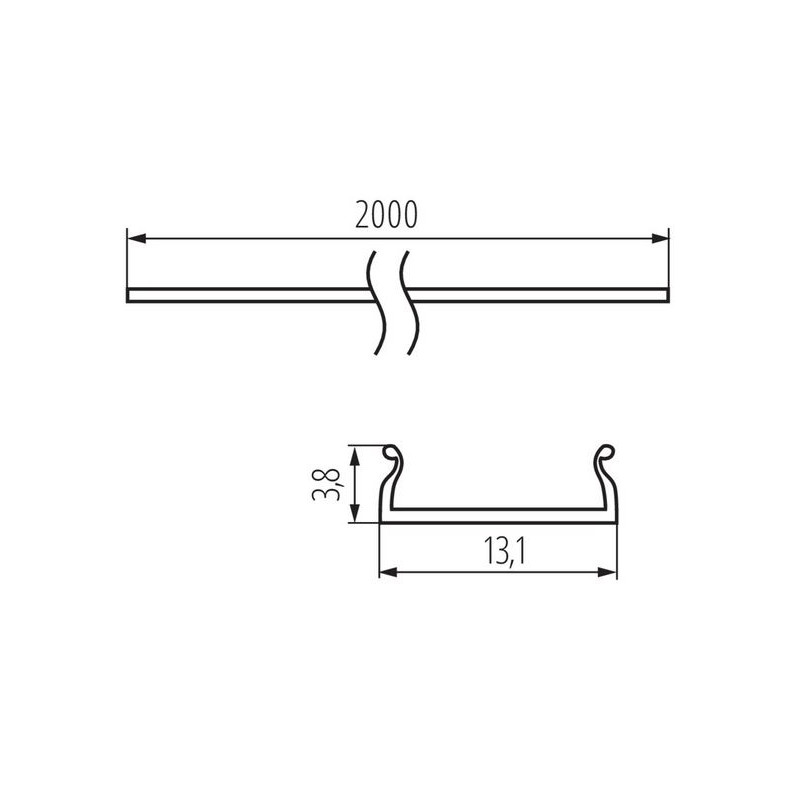 Difuzor k Profilu C,D,E,I-W26579 2m