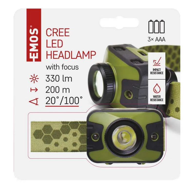 Čelovka CREE LED 330lm   P3539 200m