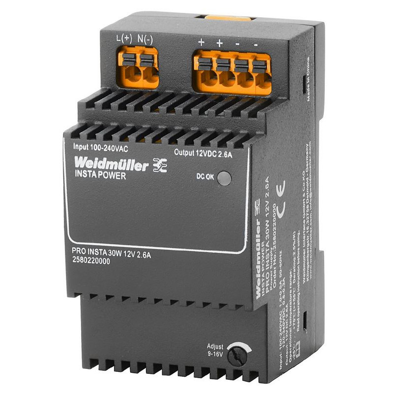 Zdroj PRO INSTA 258022  30W 2,6A12V