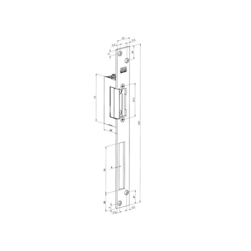 Zámek el.BEFO 24V reverz. 32411