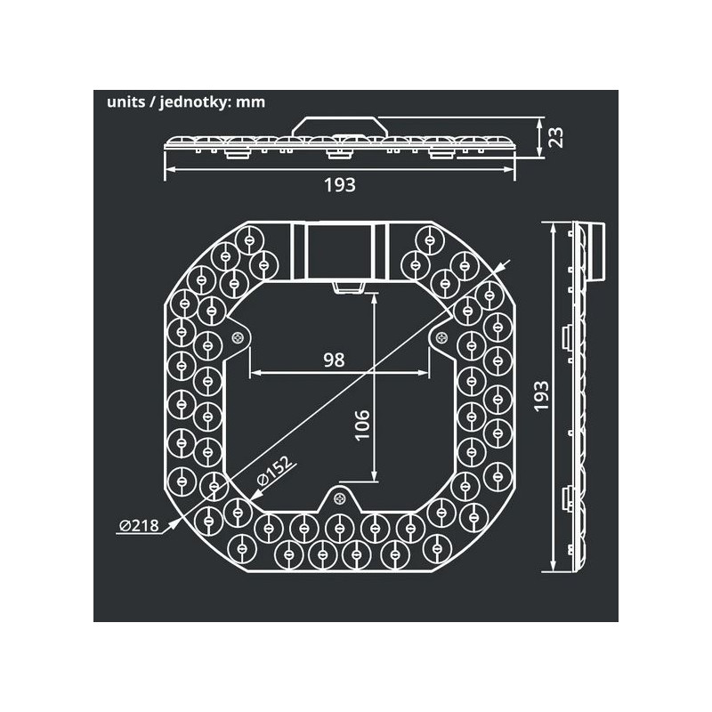 Modul KitCCT 22cm LED-MZ-25W 107330