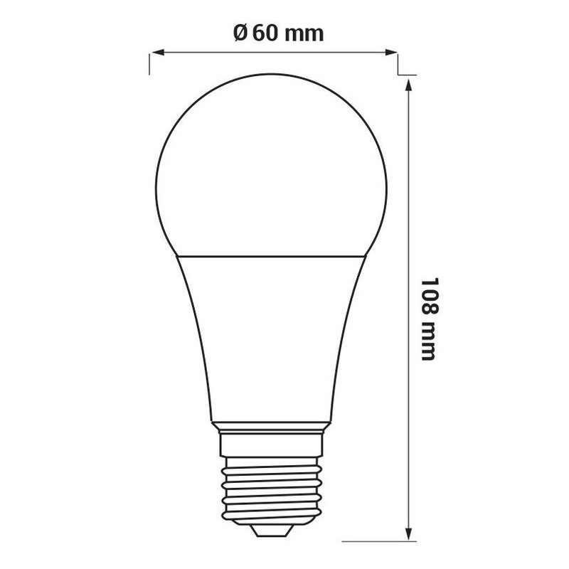 LED žár.ORO-ATOS-E27-A60- 7W-WW  3K
