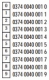 Popiska PS-06  374-040 č.0  bíl KLA