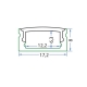 Lišta 761.022.40.0 17x8  Opál  2,5M